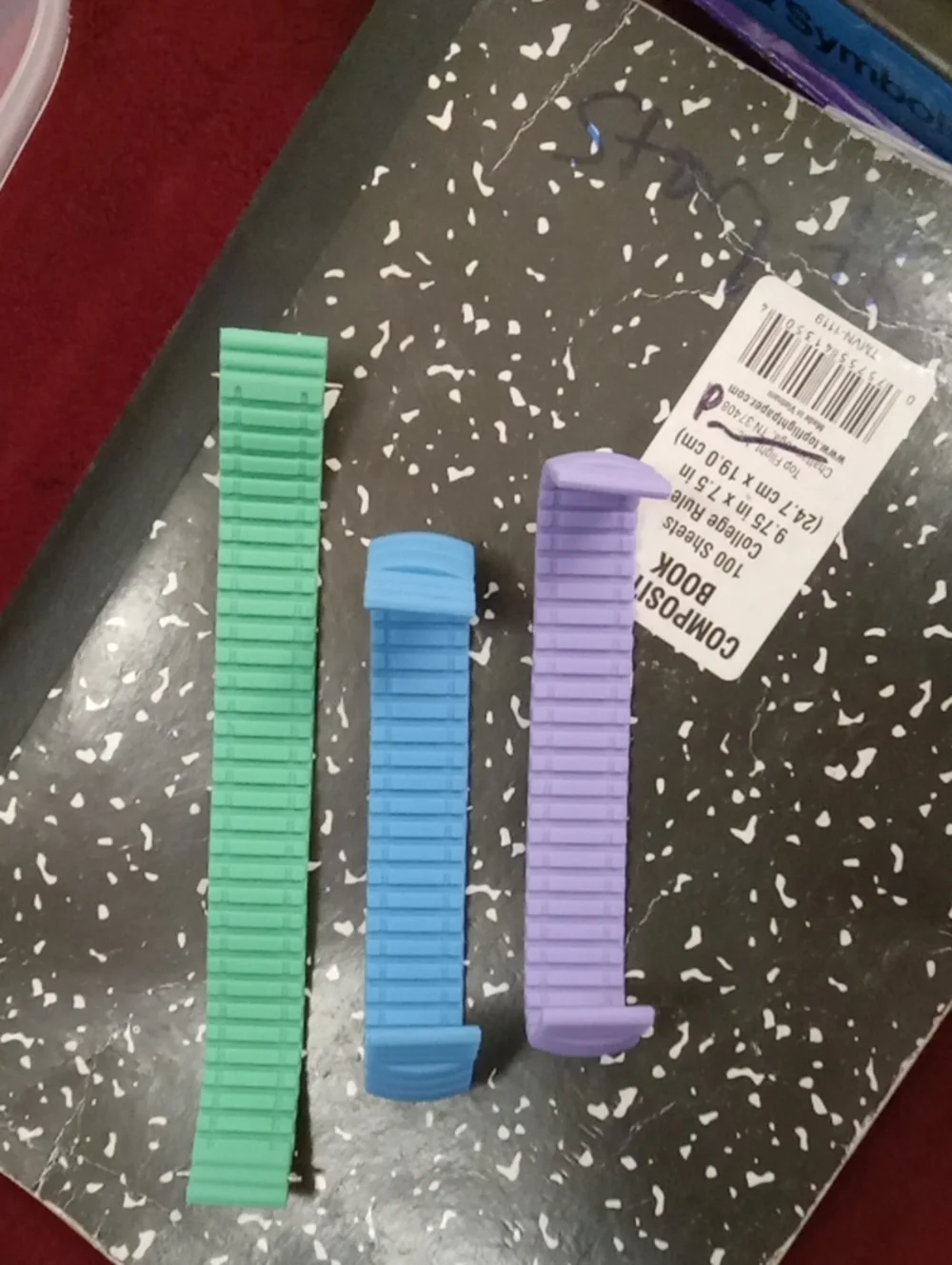 Silicone WatchBands in Mint, Sky Blue & Lavender Watch Band